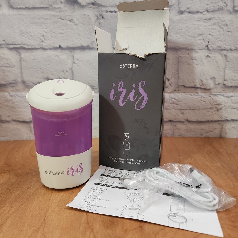 doTERRA Iris Portable Ultrasonic Essential Oil Diffuser USB Limited Edition, NOB